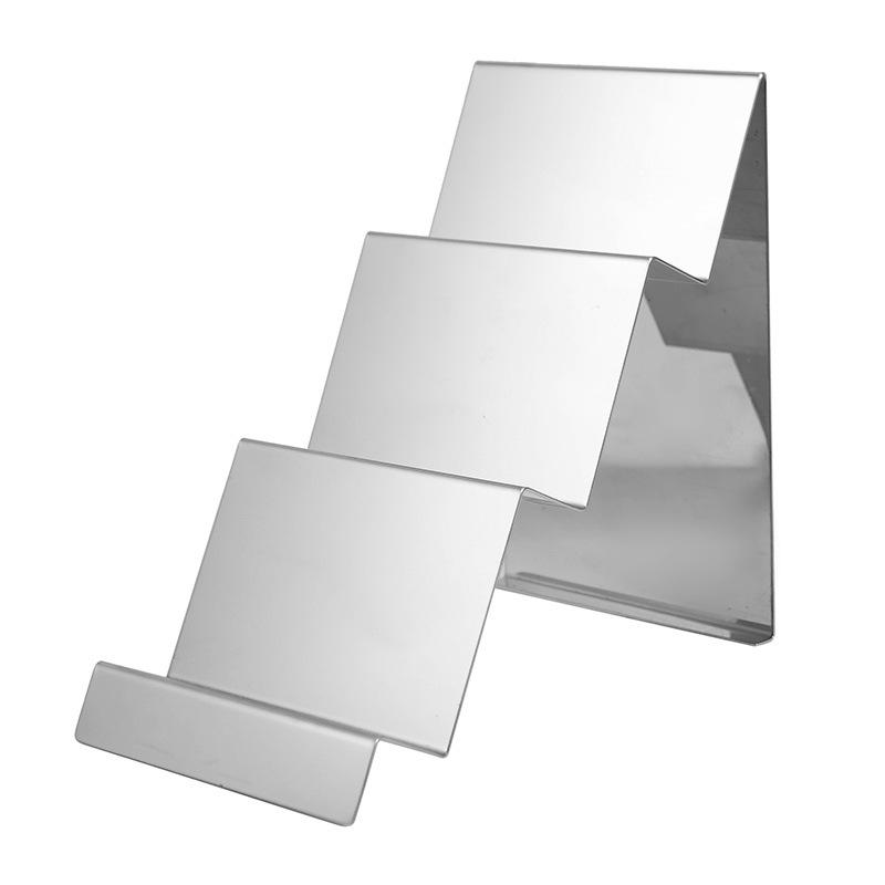 Gold/Silber Portemonnaie-Ausstellungsständer, Portemonnaie-Organizer für Kleiderschrank, Geldbörsen-Display-Rack, Edelstahl-Clutch-Halter, Einzelhandelsgeschäft