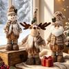 Santa Claus & Snowman Christmas Decoration Figurine Doll