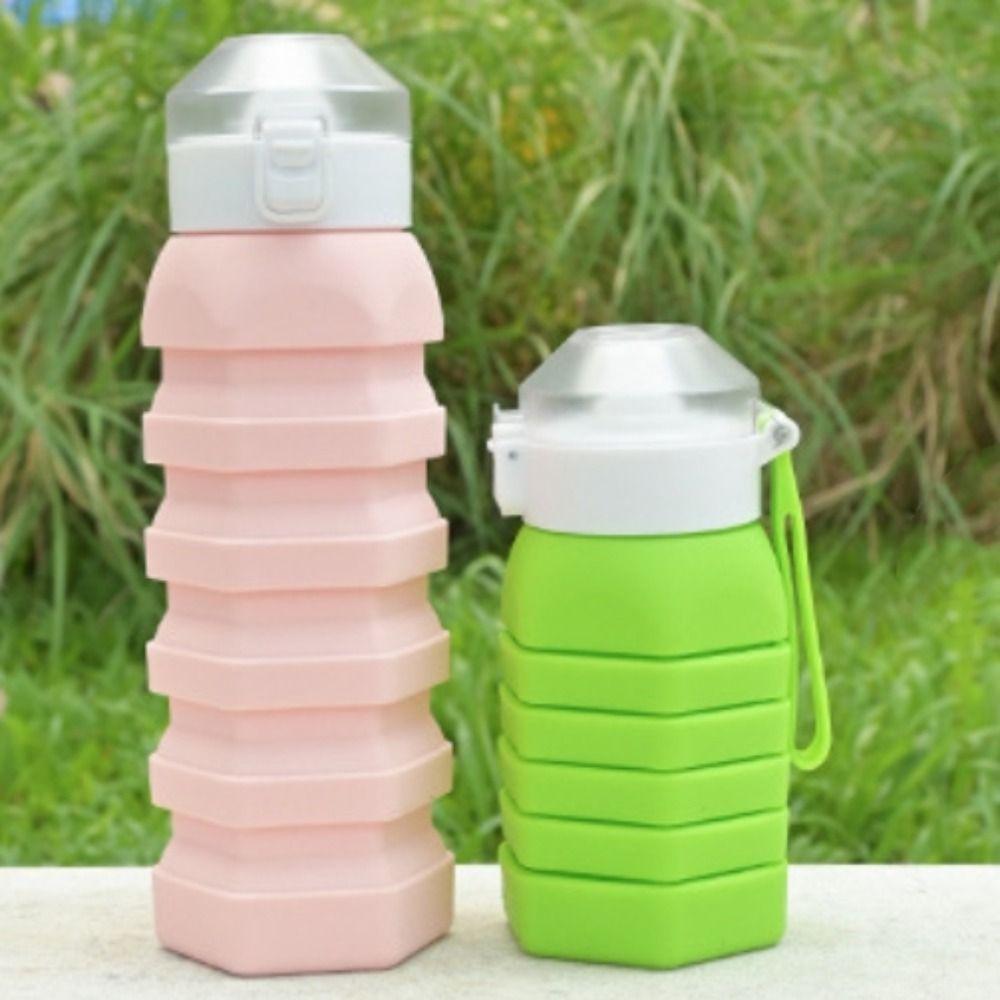Retractable Collapsible Sport Bottle Large-capacity Foldable Drinking Cup  Hiking