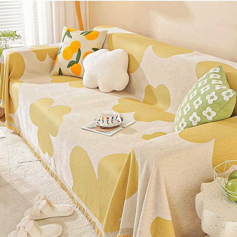 Chenille Leichter Luxus-Sofabezug, Stoff, Vier Jahreszeiten, universell, einfach, modern, All-Inclusive, universeller Sofabezug, High-End-Bezug, Handtuch
