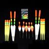Conjunto de Boias de Pesca 15 Peças Boia Vertical Profissional Com Bastão Luminoso Multifuncional Boia de Isca Equipamento de Pesca Para Pesca de Carpa