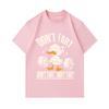 Men's 100% Cotton Crew Neck Short Sleeve T-Shirt, Funny Weightlifting Duck Don't Fart Graphic Casual Workout Humor Tee for Gym Sports Daily Wear
