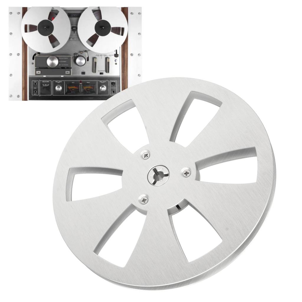 Empty Takeup Reel 1/4 7 Inch Empty Reel Aluminum Alloy 6 Hole Open Reel Sound Tape Empty Reel Opening Machine Part