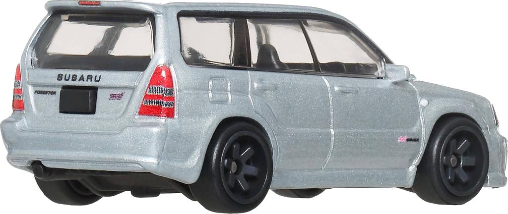 Hot Wheels Car Culture Fast Wagon Subaru Forester STI Vehicle Toy, Silver, JBK87, for Ages 3 and Up