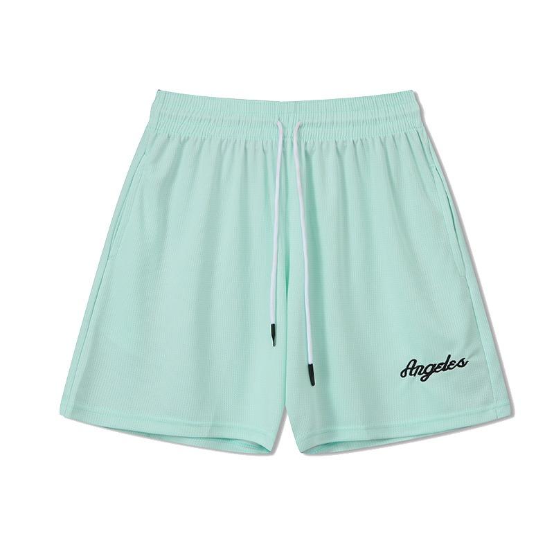 Pantaloni della tuta da basket Quarter Uomo Ricamo Casual Tendenza Retro Pantaloncini Color Caramella Donna Fitness