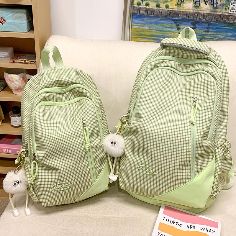 Children's Schoolbags Elementary School Students  Girls Junior High School Students  High School Students  Large Capacity Splicing Backpacks