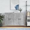 Wall Cabinets 2 pcs Concrete Grey Particleboard