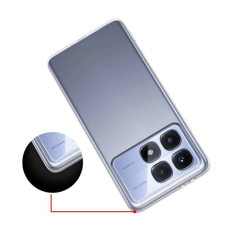 Applicable to Redmi K90 Max ultra-thin transparent mobile phone case Redmi 7 Pro 4G/5G high-transparency tpu protective case