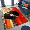 Vinyl Record Music Carpet DJ Screen Tape Rug for Bedroom Living Room Sofa Home Doormat Decor,Large Kid play Non-slip Floor Mat