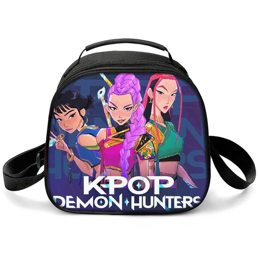 KPOP Witch Hunters Printed Cartoon Student Warm Lunch Bag Messenger Bag