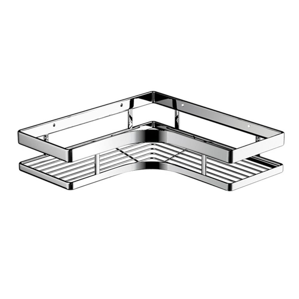 Wall Mounted Bathroom Corner Shelf Silver Shower Tray Shower Caddy Shelf  Bathroom Shower Washroom