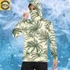 Long Sleeve Hooded Sweatshirt with Tropical Tree and Print Relaxed Fit Pullover for Men and Women Unisex Casual Wear