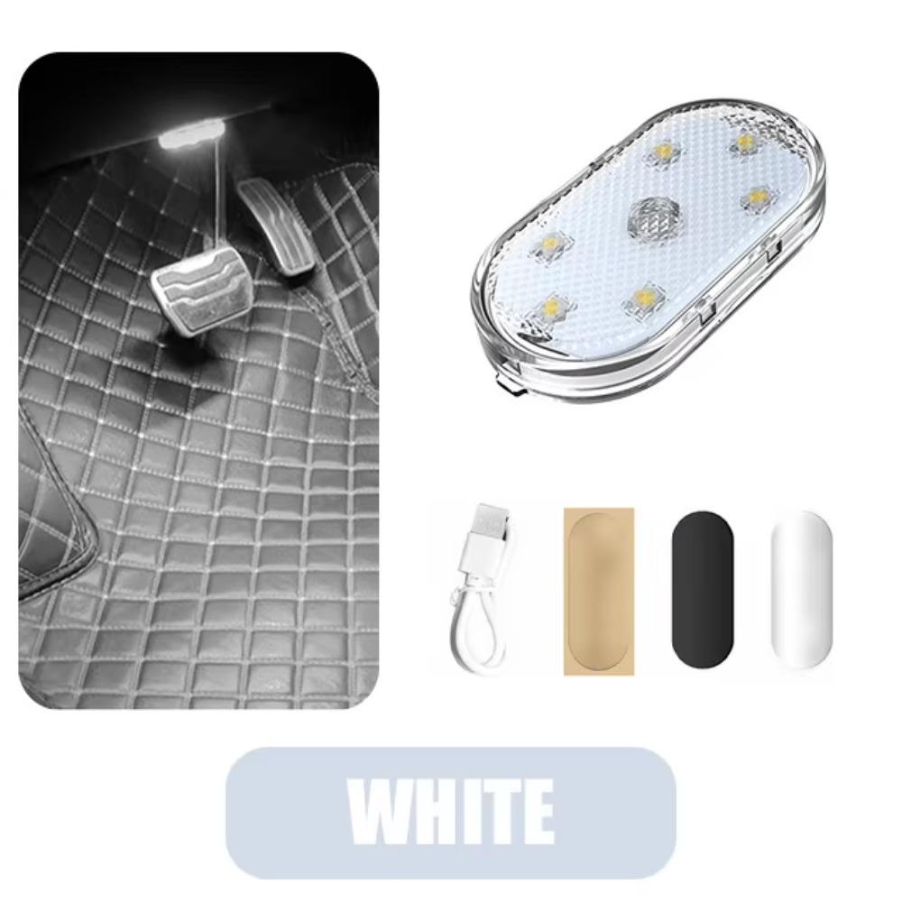 

Автомобильный Салон Подсветка USB Перезаряжаемый Светильник для Шкафа Декор Комнаты RGB Подсветка Атмосферная Светодиодная Лампа Магнитная Беспроводная Подсветка белый