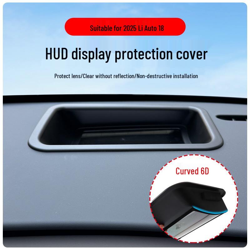 25-inch i8/i6 Curved 6D HUD Protective Cover for Car Interior Accessories Modification