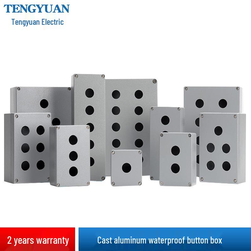 Vattentät Utomhuskopplingsdosa i Gjuten Aluminium med Strömbrytare