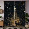 Christmas Tree and Reindeer Print Curtains   Christmas Decorations   Home Decorations   Room Decorations