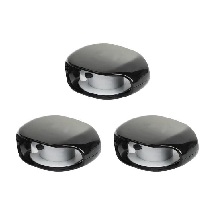 3Pcs Automatic Closing Cable Cord Wire Organization Bobbin Winder Earphone Wrap Headphone Cable Storage Box Replacement чёрный