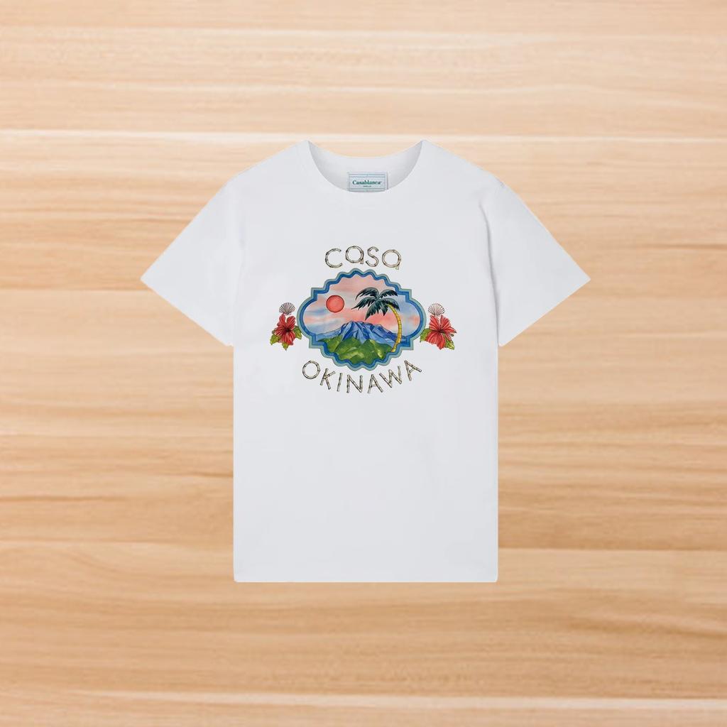 Cross-border foreign trade casablanca Casablanca short-sleeved American tide brand niche loose high street tide brand t-shirt