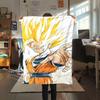 1 Stück Vegito Aufdruck Flanelldecke, Hohe Qualität für alle Jahreszeiten, Heimdekoration, Wärme und Komfort, Perfekt für Weihnachtsgeschenke