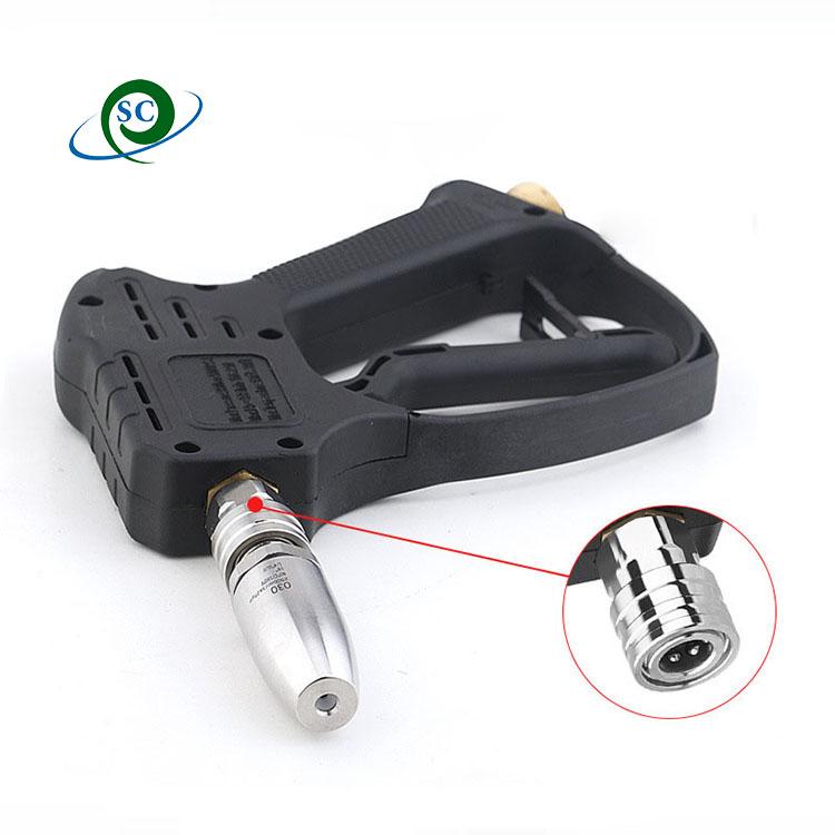 Boquilla Turbo de Lavado de Acero Inoxidable de Alta Presión 3600psi/200bar Conexión Rápida de 1/4 de Pulgada Chorro Giratorio Limpiador
