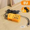1Pcs 6 Usb A Charger Usb Quick Charging Socket With Type C Cable 3 Usb 3Pd Power Strip Mobile Phone Eu/Us/Uk Plug Adapter