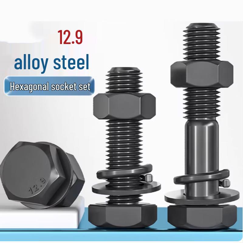 Alloy Steel 12.9 Grade Hex Head Screw & Nut Set