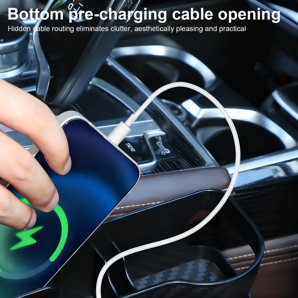 Car Crevice Filler 2 Pieces with Phone Holder Between Seat Car Crevice Filler for Organization Prevent Falling SUV Truck Sedan