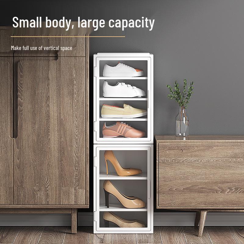 Clear Dustproof Shoe Box: Adjustable, Space-Saving, Large Capacity Shoe Rack for Entryway Organization
