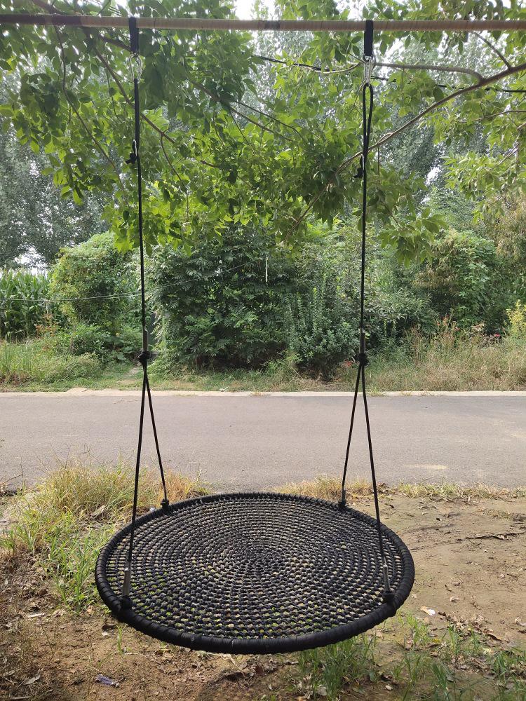 Children's Outdoor Round Bird's Nest Swing - Multi-person Playground Courtyard Swing