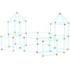 Stem Science And Education 120 Pieces Patchwork Tent Diy Construction Castle Bead Tent Game House Indoor Outdoor Toys
