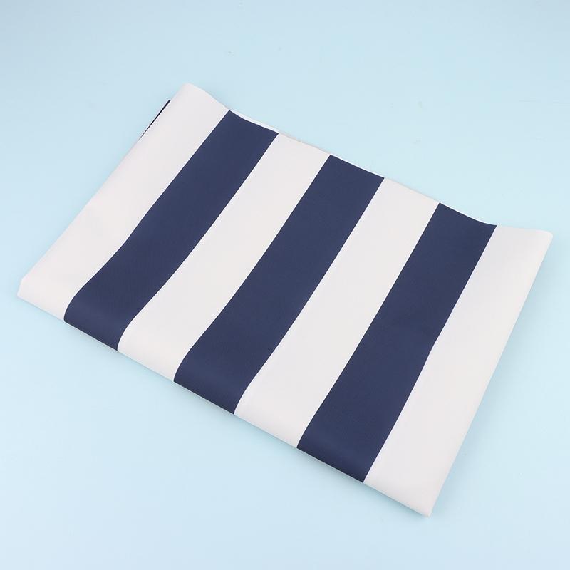 420D  Striped Print Oxford Fabric Waterproof Fabric Canopy Tent Umbrella Cloth Pu Coated 50X150Cm Sunshade