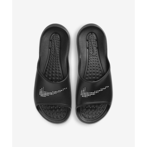 Nike Victori One Slide Polka Swoosh - Μαύρα Ανδρικά Αθλητικά Λευκά CZ5478-001