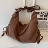 Canvas Bags  Large Capacity  New Style for Girls  Solid Color Dumpling Bags  One Shoulder Crossbody Bags