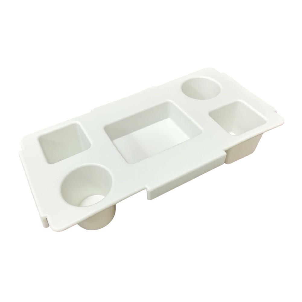 Top Cup Holder Tray Waterproof EVA Storage Lid Multifunctional Bag Top Storage Tray 5 Compartment for Camping Travel