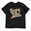 Dog Dad Retro Vintage Dog Dad Father's Day T-Shirt Luxury Designer Tshirts Personalised Mens T Shirt