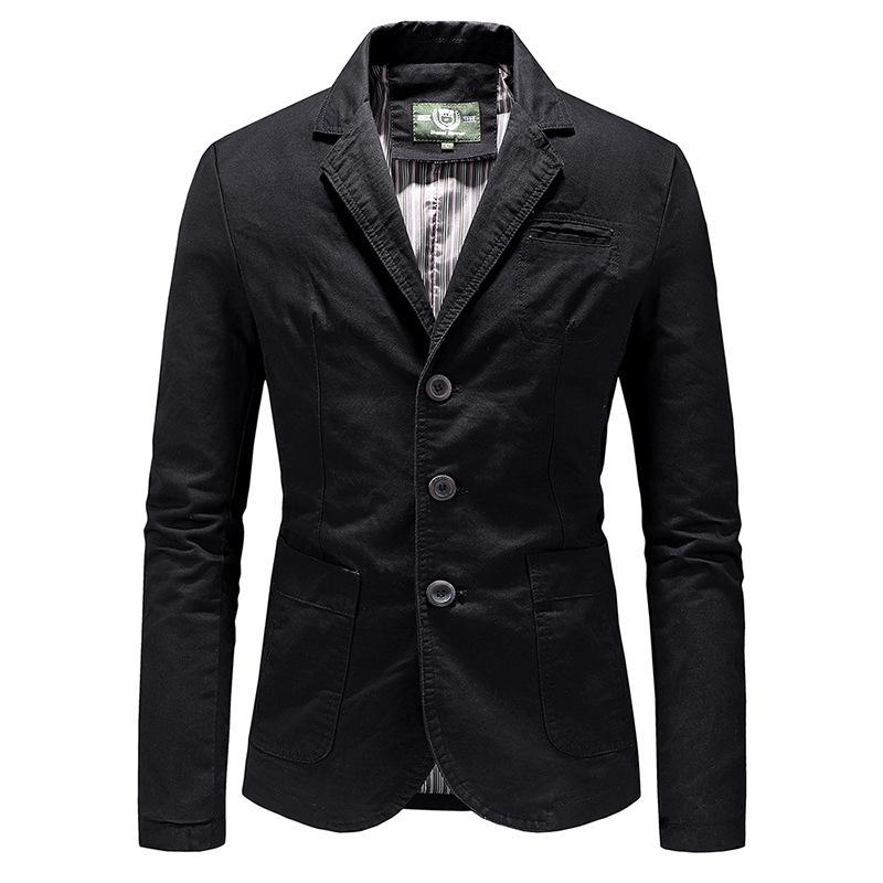 Men's Business Casual Pure Cotton Jacket Coat - Casual Fashion Menswear.