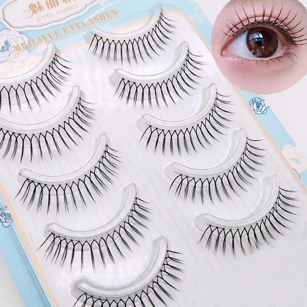 5 Pairs Natural Fashion Eyelashes Eye Makeup Long False Lashes Sparse