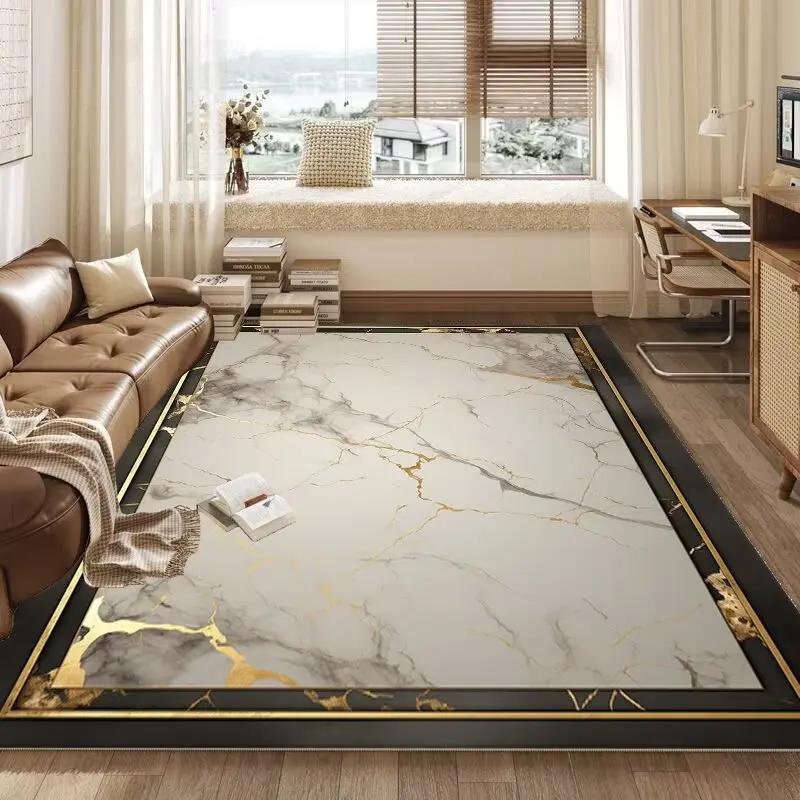 Retro Chinese Style CARPET FOR LIVE ROOM Non-slip Bedroom Soft Large Rug Hall Decoration Washable Floor Mats Customizable 