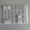 Silicone Alphabet Banner Mold Hand-Making Pendant Moulds Silicone Texture Suitable for Wall Decoration and Art Crafting