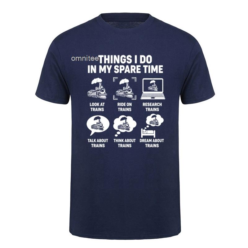 Train Driver T Shirt Tee Tops Round Neck Shortsleeve Fashion Trainspotting Locomotive Tshirt Clothing Casual Tshirts Hj122