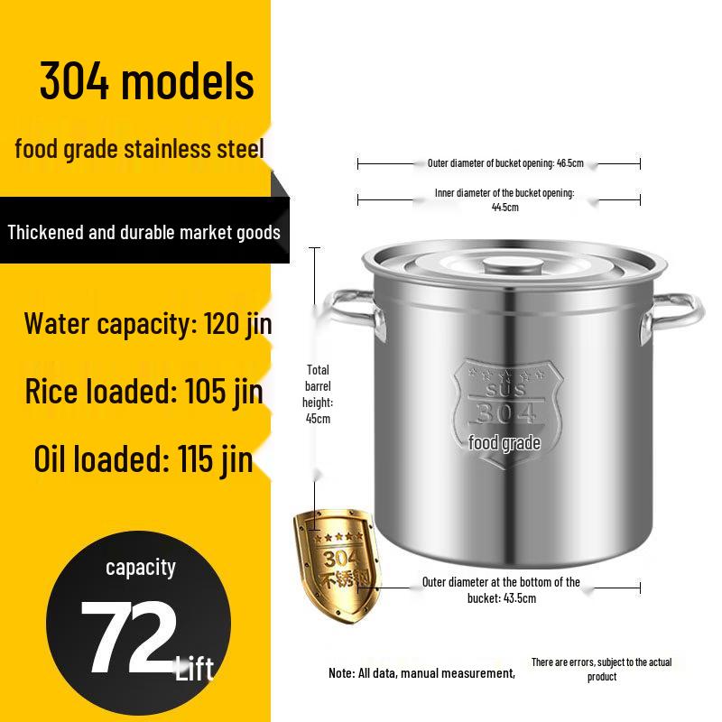 JPHZNB Thickened Stainless Steel Multi-Purpose Pot with Lid (3-Pack)