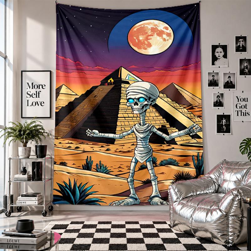 Wall TapestryThe Mummy Art Hanging Cloth Decorative Background Cover for Room Decoration