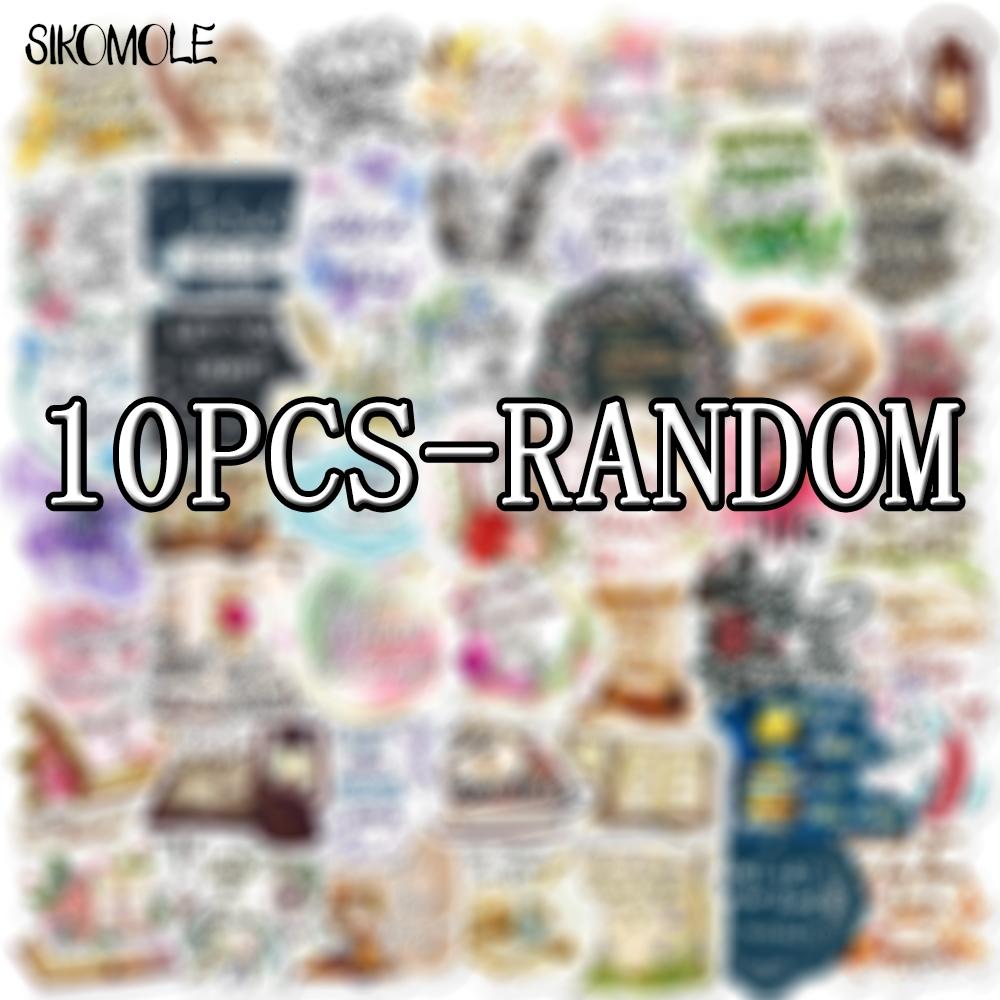 10 30 50Pcs Motivational Jesus Phrase Stickers Aesthetic Flower Decal Diy Laptop Guitar Skateboard Waterproof Graffiti Sticker