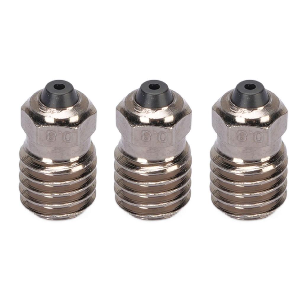3 Pcs 3D Printer Nozzle Hardened Steel Ni Plating High Temperature Proof Extruder Hotend Nozzle for