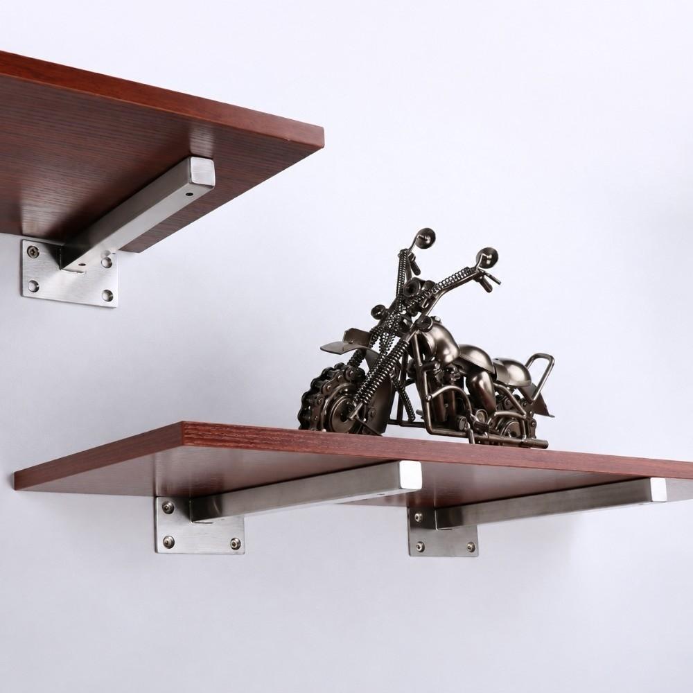 L Shape Floating Shelf Bracket Heavy Duty DIY Shelf Board Hanging Wall Bracket Home Storage