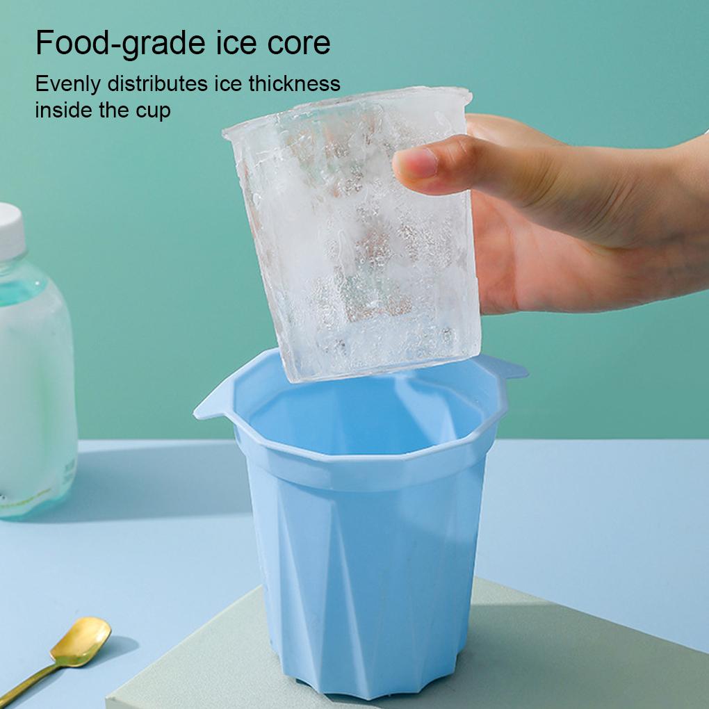 Ice Cup Glass Molds Juice Drinking Tool Maker Mould Large Size Tray Reusable for Household Kitchen Refrigerator Water