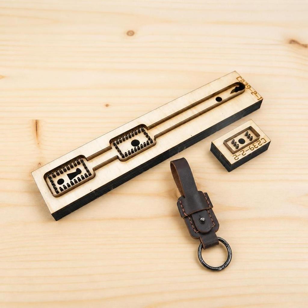 Leather Keychain Die DIY Stamping Tool Convenient for Crafters