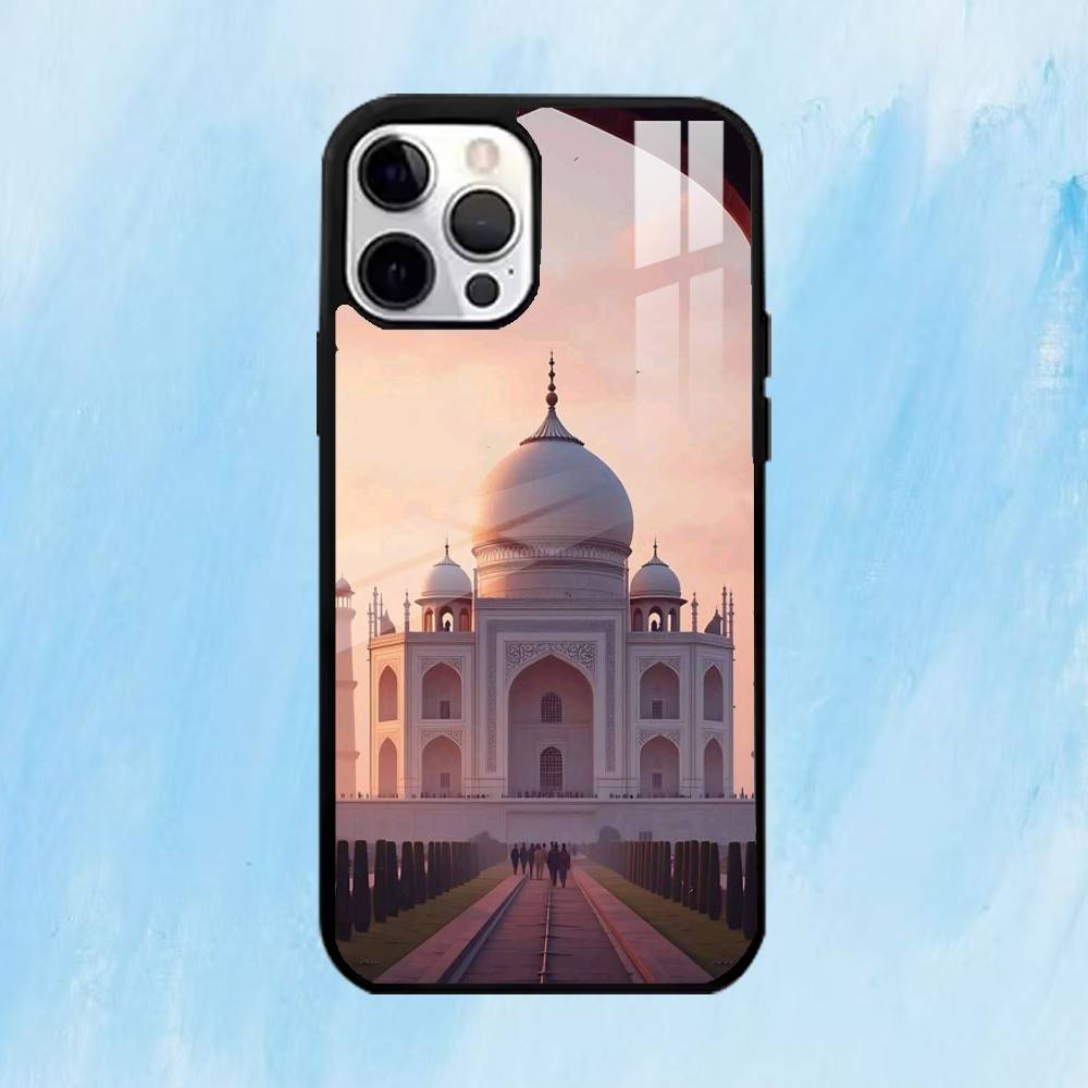 

T-Taj Mahal India Mausoleum Phone Case For iPhone17,16,15,14,13,12,11 Plus,Pro Max Magnetic For Magsafe Wireless Charging iPhone17