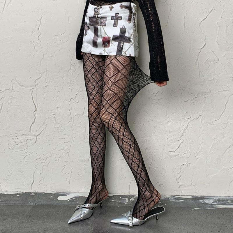 Patterned Fishnet Stockings Leggings,High Waist Tights Stockings for Women,Fishnets Thigh High Stockings Pantyhose