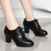 Botas Femininas Women Fashion Sweet Blue Comfort Ankle Boots Lady Classic Autumn & Winter High Heel Black Boots A9205